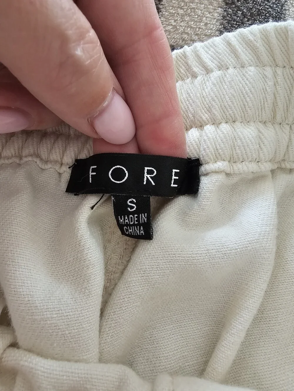 Casual Drawstring Cargo Pants - Cream - Picture 5 of 9